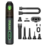 Cfulan Car Vacuum Portable Cordless, 21000Pa 4-in-1 Handheld Mini Vacuum Cleaner with 8 Attachments, 3 Suction Modes, One-Touch Empty, Type-C Charge, Hand Vacuum for Car, Home, Keyboard, Small Job