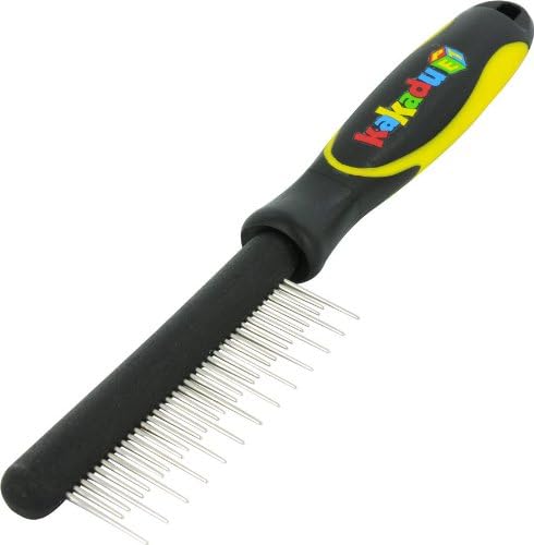 Kakadu Pet Dense Coat Shedding Stainless Steel Dog or Cat Comb, One Size