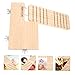 INOOMP 1set Wooden Platform for Hamsters Pet Ladder Stand Training Biting Toy for Animals Random Style Promotes Exercise Coordination Skills