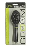 Happy Pet Black Dog's Ball Pin Brush Small Removes Knots & Tangles for All Coat Types Pet Grooming Accessory