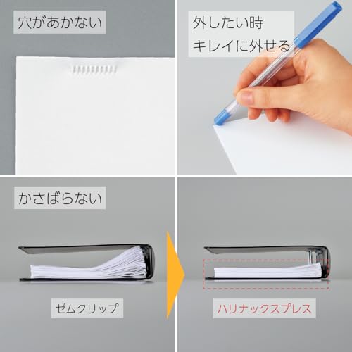 Image of Kokuyo Stapleless Stapler, Harinacs Desktop & Handheld Staple-Free, Up to 5 Sheets No Staple Binding, Portable Compact Holeless Stapler, Green Blue, Japan Import (SLN-MPH105GB)