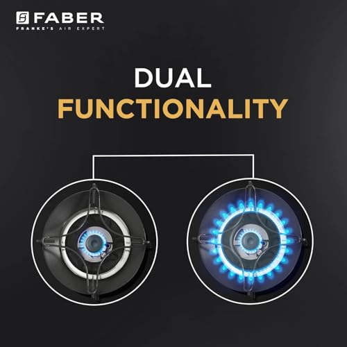 Faber Hob 4 Burner | Auto-Ignition | Spillage Proof | HOB SUPERIA HT904 BR AI |Metal Knobs | Pan Support |5 Yr Warranty on Burner & Glass | 1Y... - Image 3