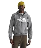 The North Face Men's Evolution Half Dome Hoodie - Adventure Ready Hood with Adjustable Drawcord, Kangaroo Hand Pocket, TNF Mid Grey Heather, X-Large