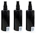 Produktbild Violettglas Sprühflasche, stark lichtschützend, Miron Glas-Flasche mit Kosmetex schwarzen Pump-Zerstäuber, 3 x 100 ml