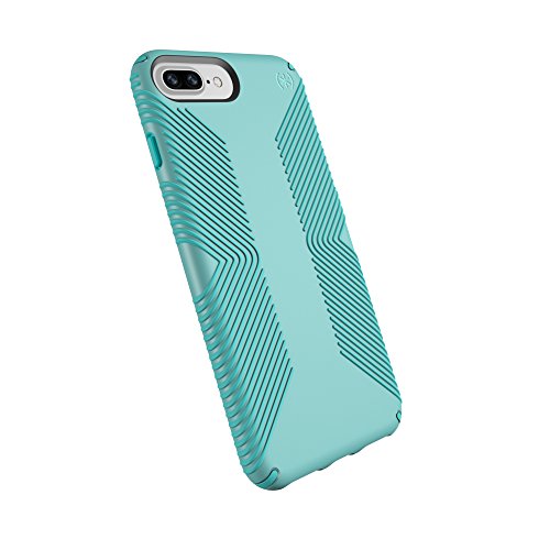 Speck Products Presidio Grip Case for iPhone 8 Plus (Also fits 7 Plus and 6S Plus/6 Plus), Surf Teal/Mykonos Blue