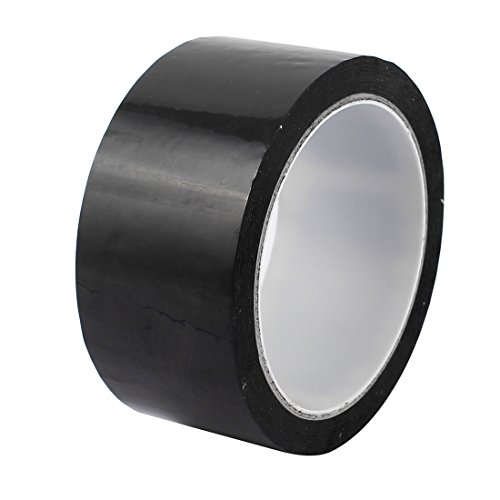 Image of uxcell 50mm Single Sided Strong Self Adhesive Mylar Tape 50M Black
