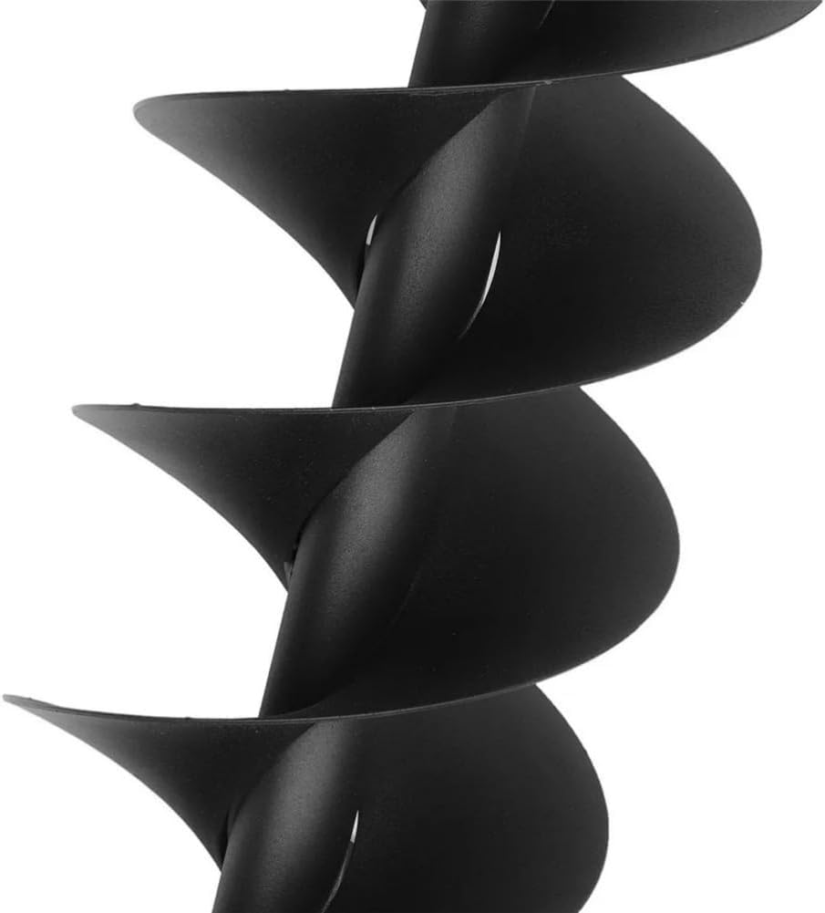 200mm*800mm Earth Auger Drill Bit Compatible with Petrol Planting Post Hole Digger Power Tool Accessories 20cm Width (Double Blade)