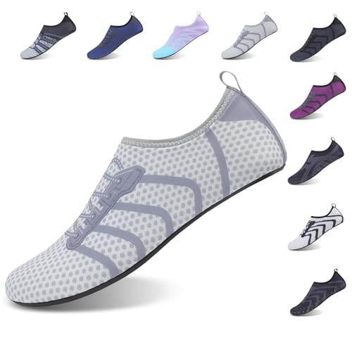 Men Women Water Shoes Quick Dry Barefoot Shoes Non-Slip Aqua Socks Beach Swim Shoes for Diving