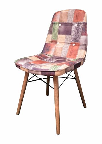 Stuhlmann Sillas - Silla Denver 632E - Silla de comedor, silla de cocina, silla tapizada, silla de salón con patas de madera (verde oscuro)
