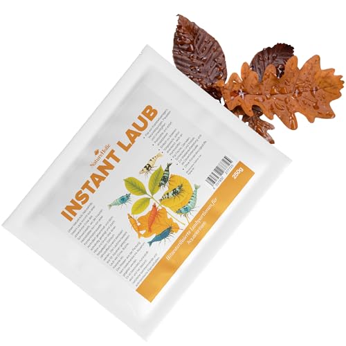 NatureHolic Instant Laub I hitzesterilisierte Laubportionen I vorgeweicht und ohne Risiko I einfach ins Aquarium geben I Keine Schadstoffe, Keine Parasiten, Keine Chemie