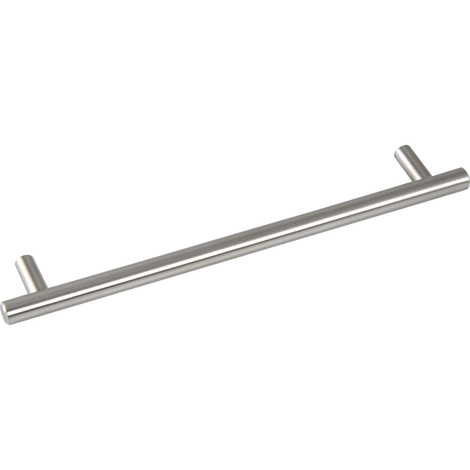 Unbekannt Grimme Enija 8569210160 Basic Cupboard Handle (Barell) Diameter 12 mm Width 200 mm Bar Handle Brushed Stainless Steel Silver Hole Spacing 160 mm