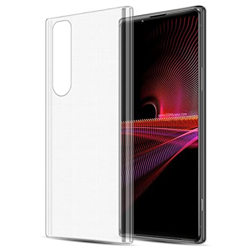 Cadorabo Funda para Sony Xperia 1 III en Transparente - Cubierta Proteccíon de Silicona TPU Delgada e Flexible con Antichoque - Gel Case Cover Carcasa Ligera