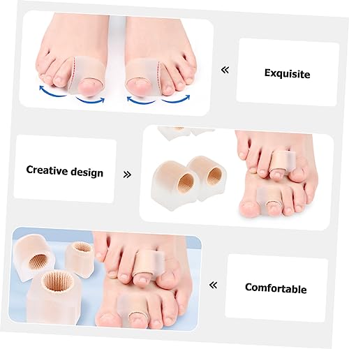 Didiseaon Toe Splitter 5sets Splitter Foot Care Supplies Bunion Splint Bunion Spacers Men Big Brace Bunion Cover Big Straightener Big Straightener Straightener Nylon 2pairs*5 - Thumbnail 2