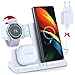 Produktbild LK Induktive Ladestation für Samsung 3 in 1 Ladestation Kompatibel für Galaxy Watch 7/6/6 Classic/5/5 Pro/4/3/Active 2/1 Ladegerät für Samsung S24 Ultra S23 S22 Z Flip Z Fold 6 5 4 Galaxy Buds - Weiß