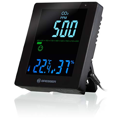 Bresser CO2 Luftqualitätsmonitor Smile, Luftqualität,...