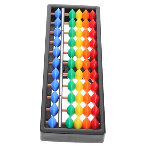 COSMEVIVI 5 Color Abacus Teach Counting Abacus Arithmetic Square Abacuses Mathematics Abacus Column Abacus Calculating Bead Abacus Beads Abacusbrands Desktop Abacus Model Plastic