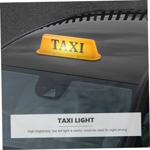 Lámpara de señal de taxi luz LED amarilla Homoyoyo para vehículo y conducción nocturna segura 6