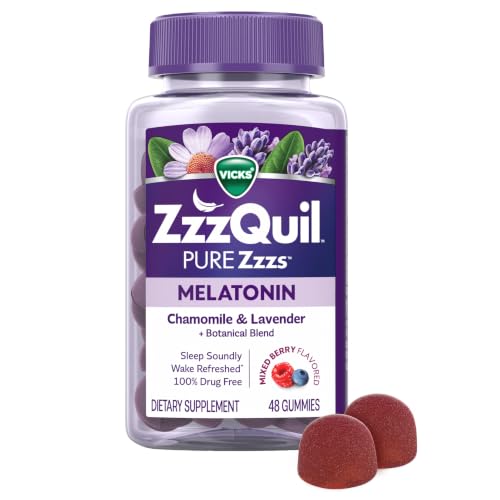 Vicks ZzzQuil Pure Zzzs Melatonin Sleep Aid Gummies 48 gummies
