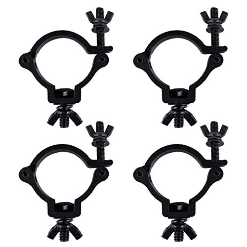 Tengchang 8Pcs 2" O Clamp Lighting Mount For Stage Lighting Moving Head Light Par Light, Black #TOP1