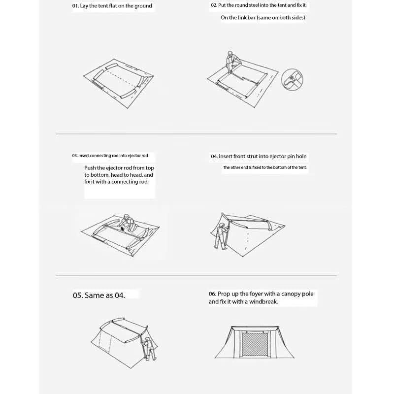 Carpa de camping GERRIT para 1 persona, 4 estaciones miniatura 5