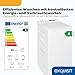 Exquisit Toplader Waschmaschine | 7,5 kg Kapazität, Energieklasse A, 1200 U/Min, 78 dB(A) | schmale Bauform, 15 Programme, Eco 40–60, Kurzprogramm, Startverzögerung, Aquastop | LTO51207-030A weiss
