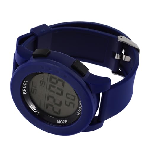 KOMBIUDA Reloj Electrónico Digital Luminoso Resistente al Agua Multifunción Deportiva Correa Ajustable para Estudiantes y Uso Diario Diseño Sencillo y Duradero Color Azul
