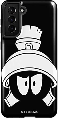 Skinit Pro Phone Case Compatible with Galaxy S21 FE - Officially Licensed Looney Tunes Marvin The Martian Black and White Design