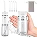 Idropulsore Dentale Portatile, BAFOVY Irrigatore Orale Retrattile, IPX7 impermeabile, 3 Modalità, 4 Ugelli di Ricambio, USB Ricaricabile Magnetico, Adatto a Viaggio e a Casa, Argento