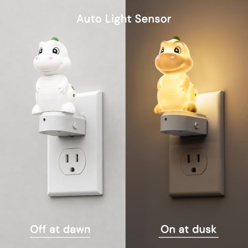 Image of L LOHAS LED Plug in Night Light for Kids, 3D Cute Dinosaur Night Lights