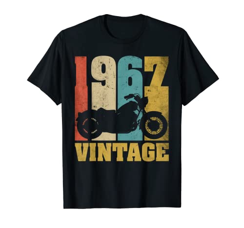 56 Anniversaire Cadeau Motard Biker Moto Vintage 1967 T-Shirt Cover