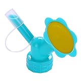 regadera con botella pet Diseño: Esta boquilla de riego sustituye a la tapa de la botella y proporciona una boquilla en ángulo que asperla el agua suavemente y uniformemente. La práctica boquilla de vertido proporciona un flujo de agua centrado directamente a la raíz.