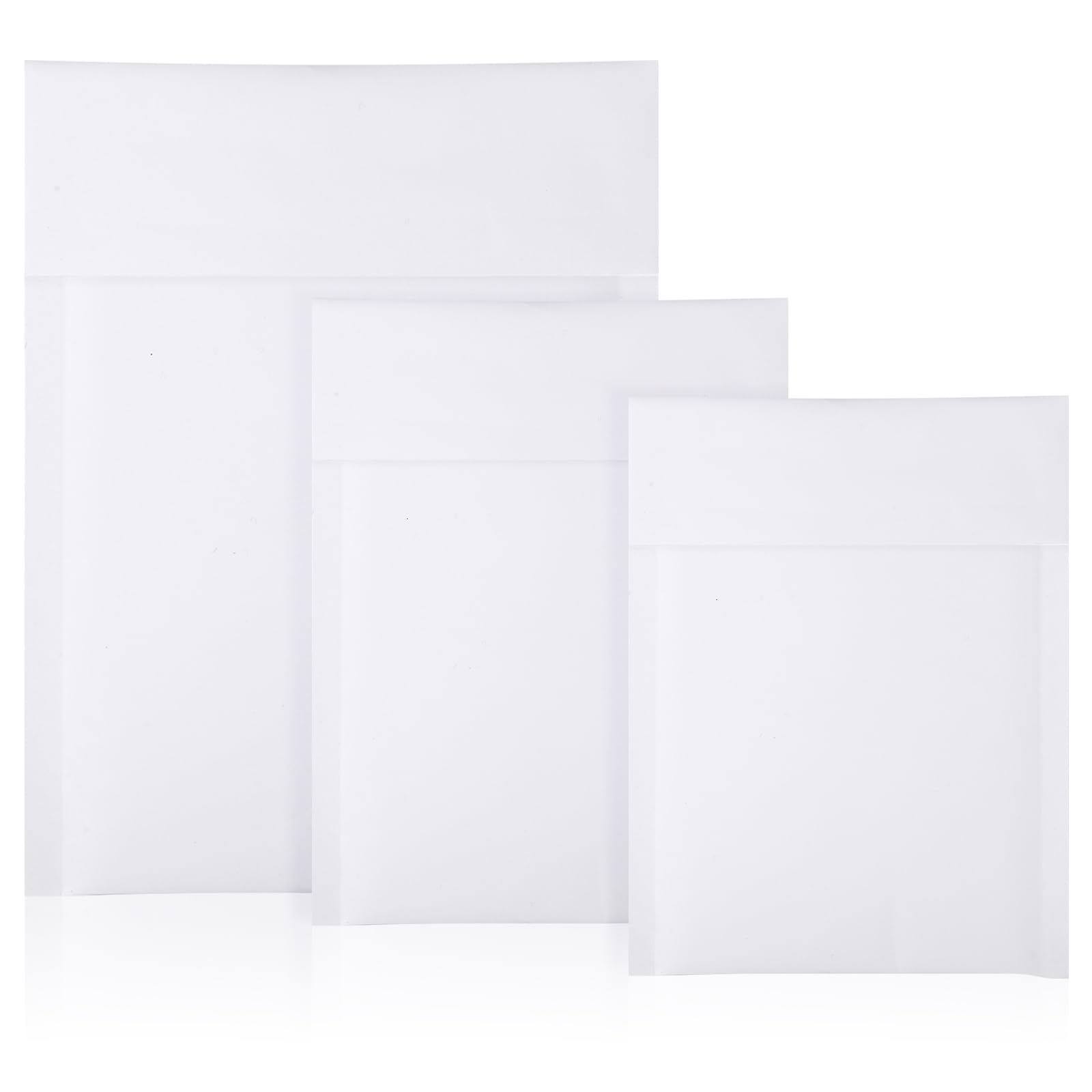 Yeyeplum 50 Pcs Kraft Bubble Mailers 3 Size Padded Envelopes Kraft Poly Mailers Bubble Lined Shipping Envelopes Mail Shipping Bags for CDs Book