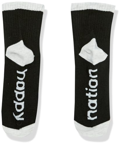 Happy Nation Quarter Socks, 5 Pack, Halloween And Optic White, XL2