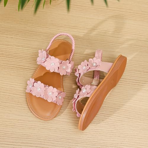 Image of Toddler Girls Sandals Summer Flats Dress Shoes for Baby Little Kids Girl