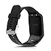 kwmobile Strap Compatible with TomTom Adventurer/Runner 3/Spark 3/Golfer 2 Strap - Replacement Silicone Watch Band - Black