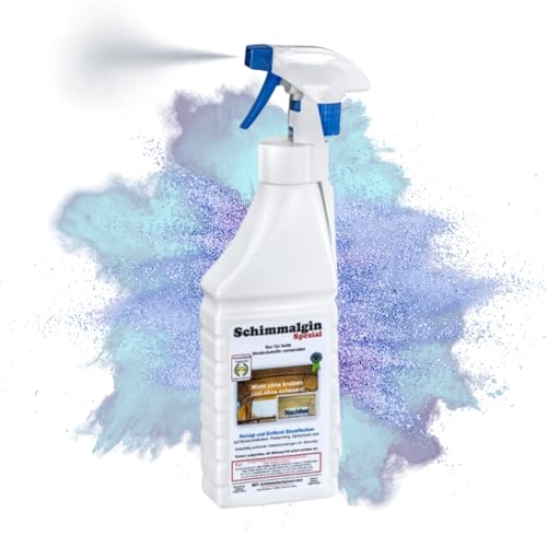 Generisch Schimmalgin Spezial Stockfleckenreiniger 1L Schimmelentferner Stoffe Outdoorstoffe Boot Markise Plane Vogelkot Moder Moos Textilien zahlreiche organische Verschmutzungen