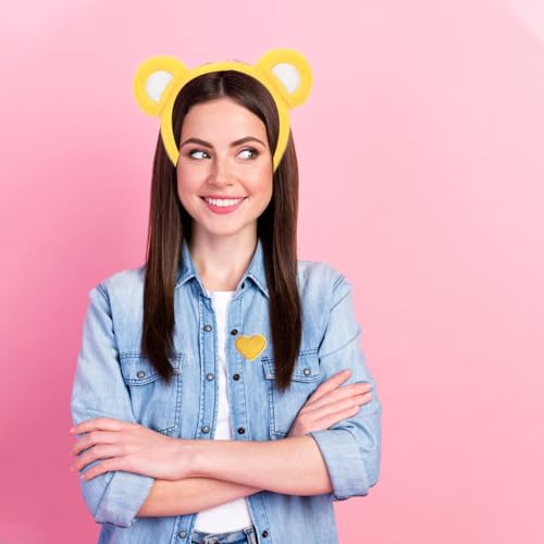 Kavoc Bear Ear Headband And Self-Adhesive Cloth Stickers For Halloween Cosplay Costume Party Dress Up thumb #2
