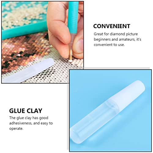 Colle de peinture de diamant 24pcs pour broderie de diamant de bricolage