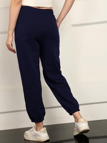 Image of Alan Jones Clothing Women's Comfort Fit Sweatpants | Heavy GSM Joggers with Side Pockets | Stylish Waist Design & Gathered Cuffs