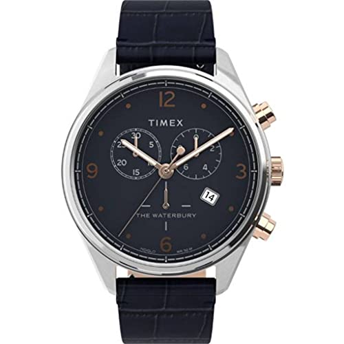 Timex Men's Chronographe Quartz Montre avec Bracelet en Cuir TW2U04600 Cover
