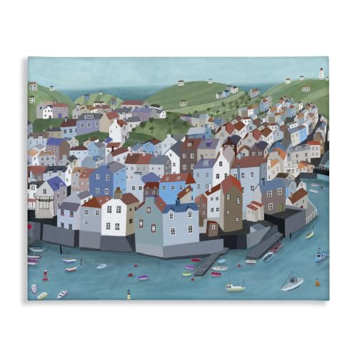 Port Town Neighborhood Ocean, 16 x 20 Inch Canvas Wall Art