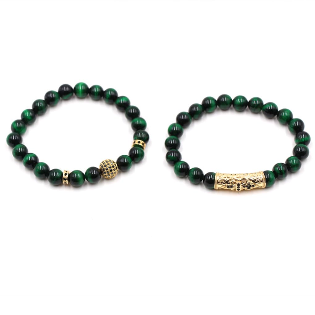 20 Set di Bracciale alla Moda da 2 Pezzi per Donna Bracciale Fatto a Mano per Un Look per Unico Bracciale Fatto a Mano in Rame Regali di Lusso per Uomo 4