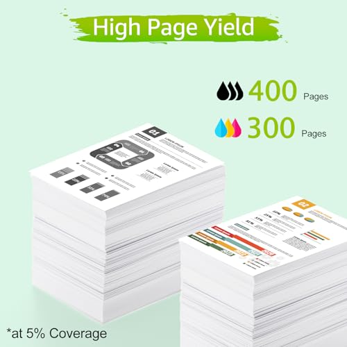 greencycle Re-Manufactured PG-245XL 245 XL CL-246XL CL-246 Ink Cartridge Compatible for Canon Pixma MX490 MX492 IP2820 MG2420 MG2520 MG2522 MG2525 MG3022 TS302 (Black, 2 Pack; Tri-Color, 1 Pack)