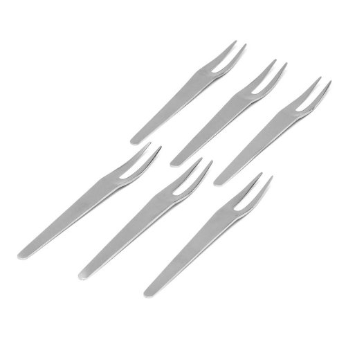 OUTSET INC Hors Doeuvre Forks Stainless-Steel Set Of 6 4.75in, 1 EA