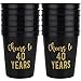 Cheers to 40 Years Old Birthday Decoration Cups, 12-Pack, 16 oz Each - 40th Birthday Cups, Party Favors For Women and Men, Perfect Party Supplies and Decorations