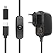Produktbild Miuzei Netzteil für Raspberry Pi 4, USB C 5V 3A Power Supply mit Micro Adapter mit EIN/Aus Schalter für Raspberry Pi 4 Modell B /3B+/3B