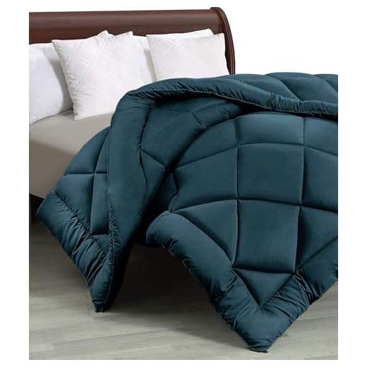 Cloth Fusion 200 GSM Microfiber Comforter Set Double Bed King Size, Soft & Warm Quilt for Winter, AC Comforter, Blanket Double Bed, Rajai, Lightweight Duvet (90x100 inch, Sea Blue)