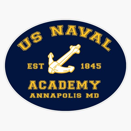 LAD Studio US Naval Academy Annapolis Maryland Window Bumper Sticker Decal 5""