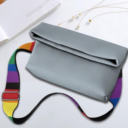 Image of Adjustable Purse Strap Replacement, Wide Shoulder Canvas Bag Strap, Crossbody Handbag Strap