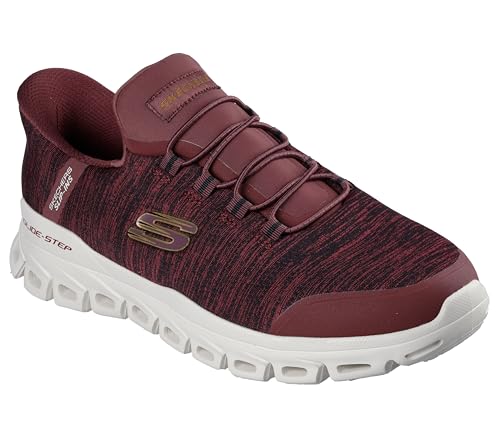 Skechers - Mens Glide-Step - Zefyr Slip On Shoes, Color Burgundy, Size: 7.5 M US